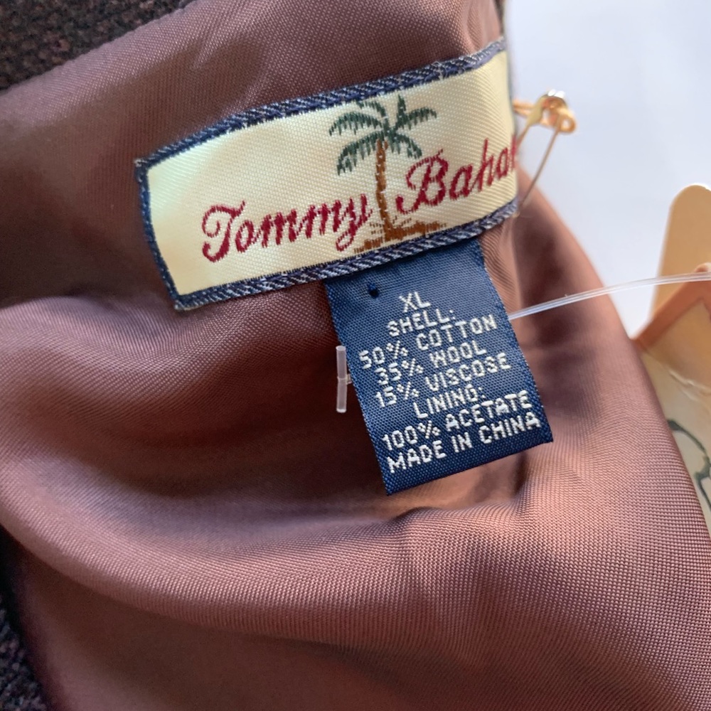 Tommy Bahama Brown Coat NWT XL Cotton/Wool - Picture 4 of 8